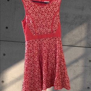 Ny&Co Pink and White Dress